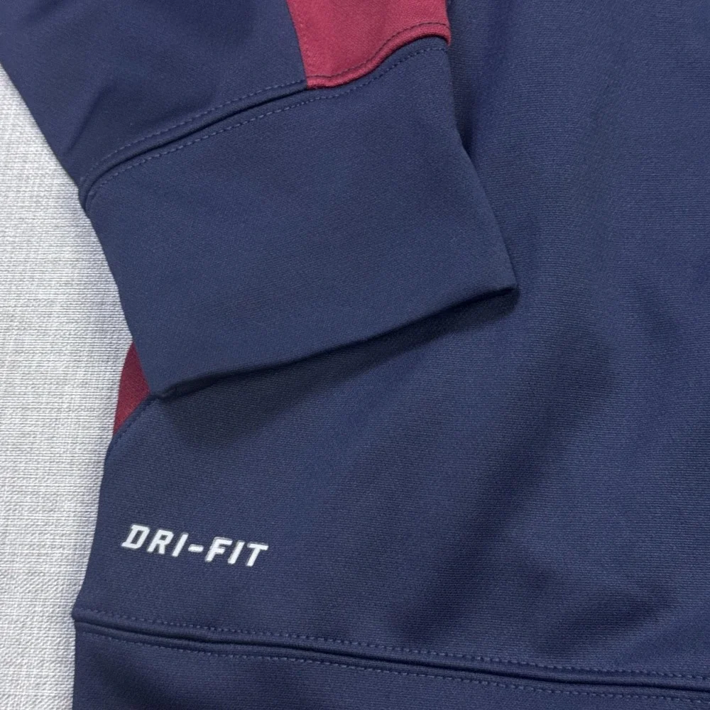 Nike Penn Athletics Quakers Dri-FIT Track Jacket Mens XL Blue Colorblock Zip